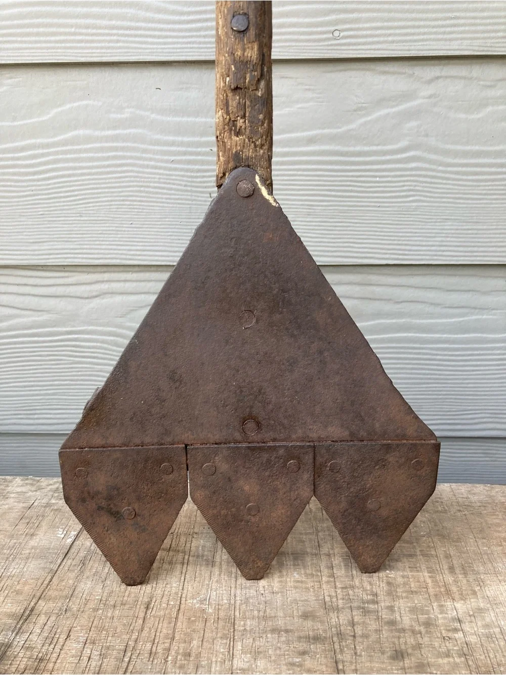 Vintage Hay Cutter Tool Metal and Wood